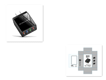 USB Charger Quick Charge 3.0 4 Phone Adapter Fast Charger
