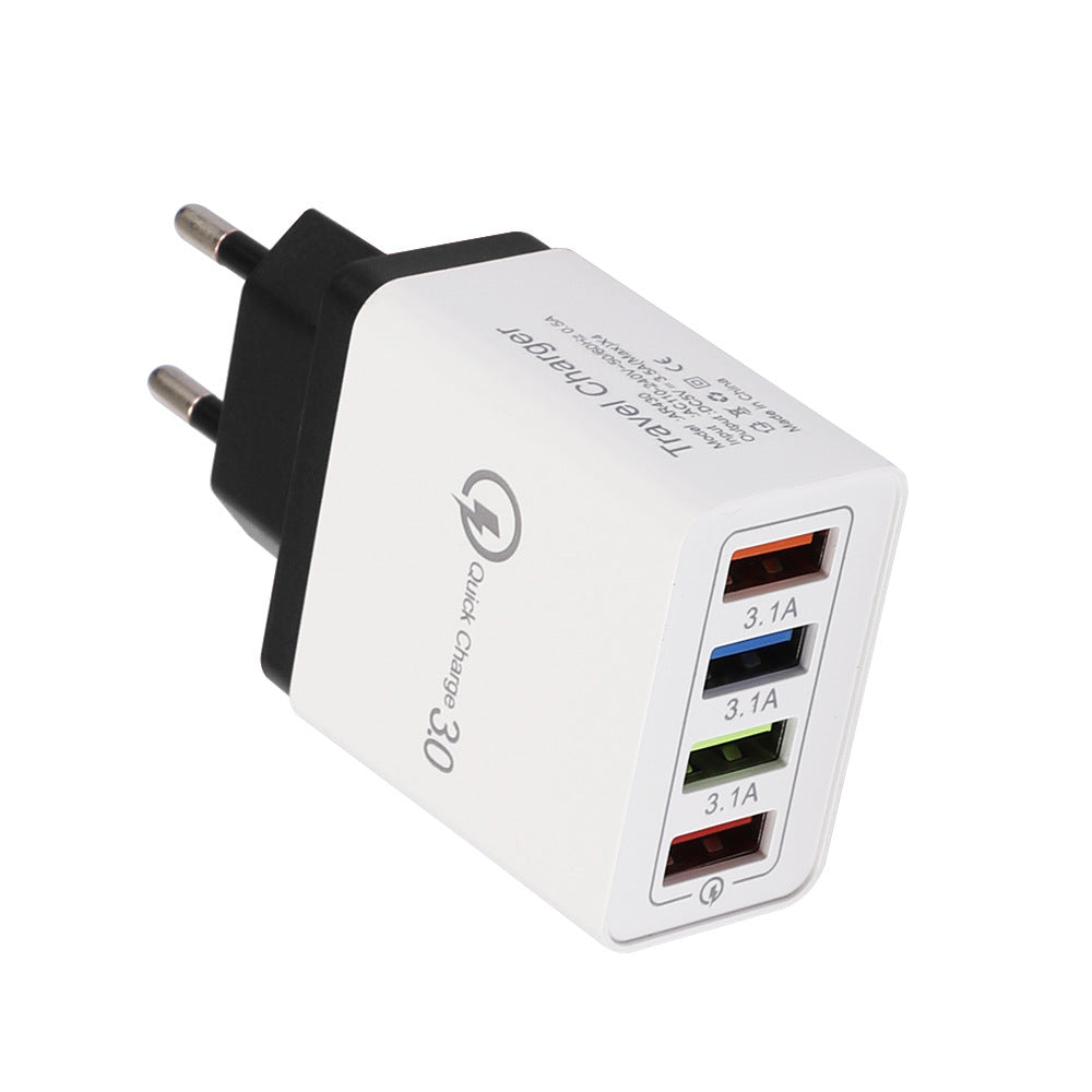 USB Charger Quick Charge 3.0 4 Phone Adapter Fast Charger