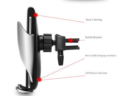 10W Car Wireless Charger Holder – Fast Auto Phone Mount