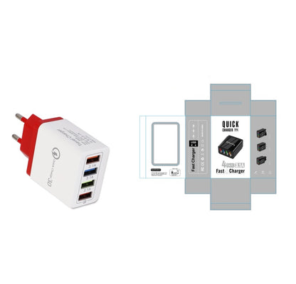USB Charger Quick Charge 3.0 4 Phone Adapter Fast Charger