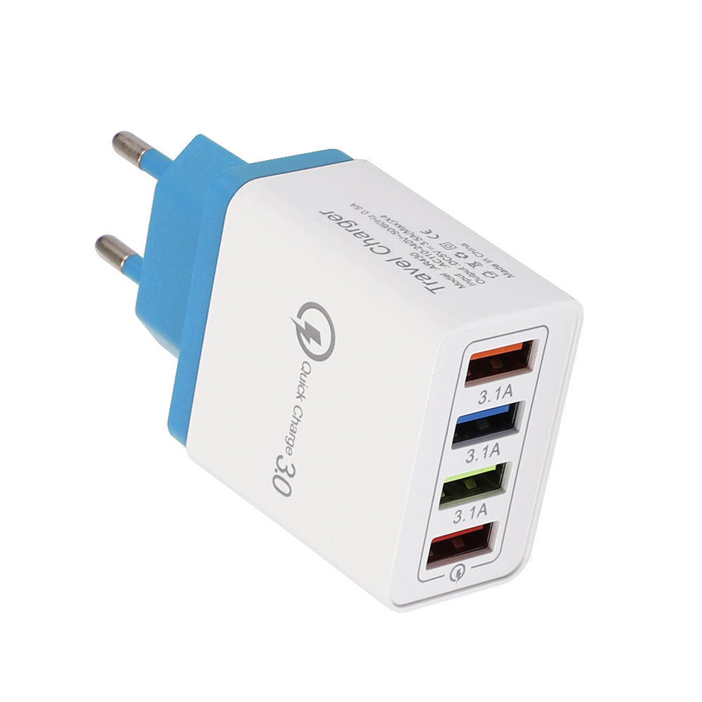 USB Charger Quick Charge 3.0 4 Phone Adapter Fast Charger