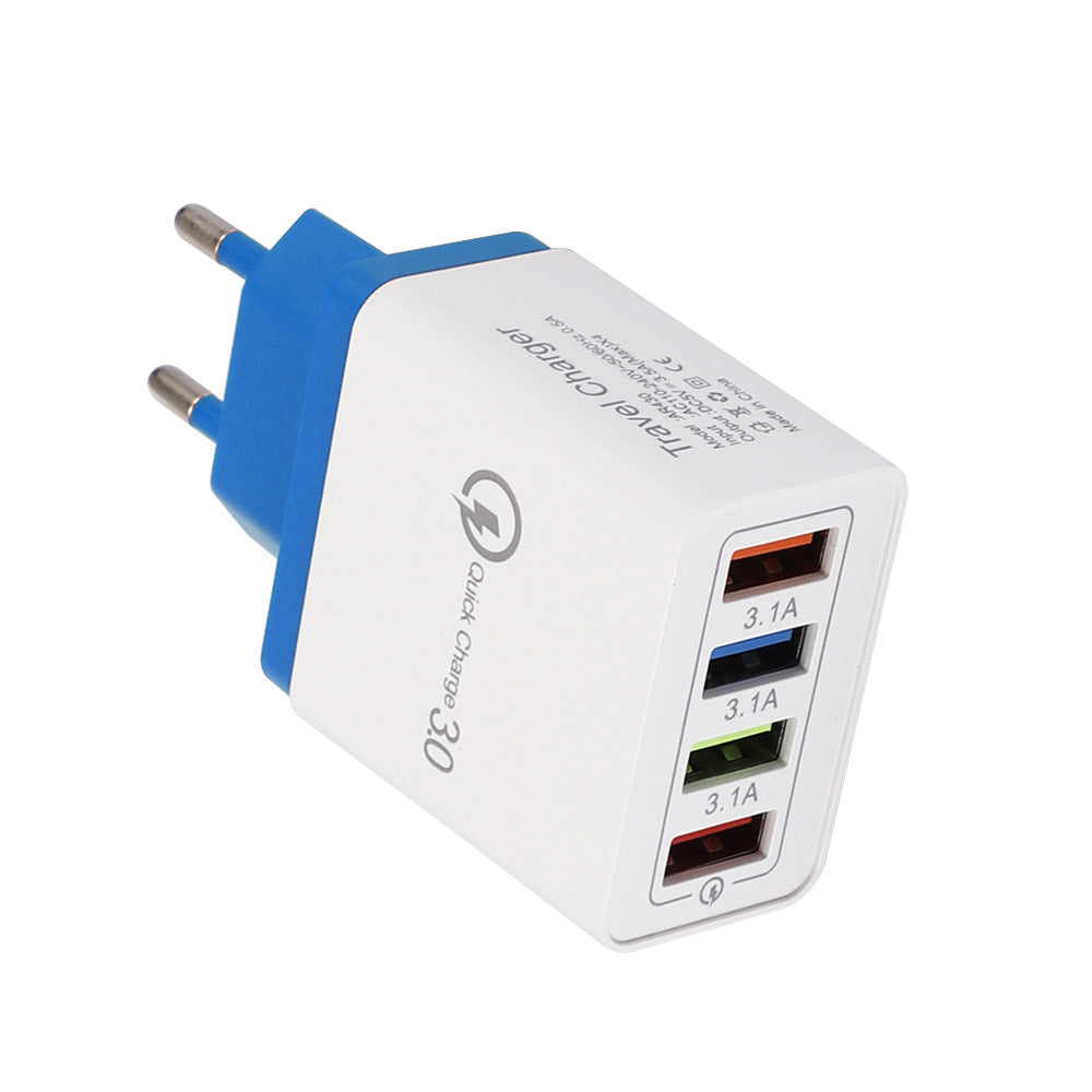 USB Charger Quick Charge 3.0 4 Phone Adapter Fast Charger