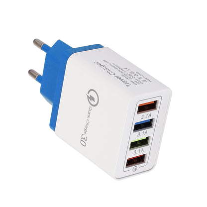 USB Charger Quick Charge 3.0 4 Phone Adapter Fast Charger
