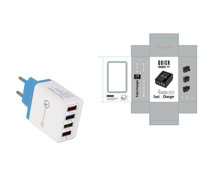 15d619e19ca500050d2e83a93b4cdabaUSB Charger Quick Charge 3.0 4 Phone Adapter Fast Charger