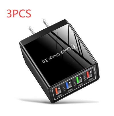 USB Charger Quick Charge 3.0 4 Phone Adapter