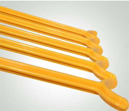 Golf Arm Corrector Golf Swing Practice Products in yellow plastic, designed for improving golf swing mechanics.