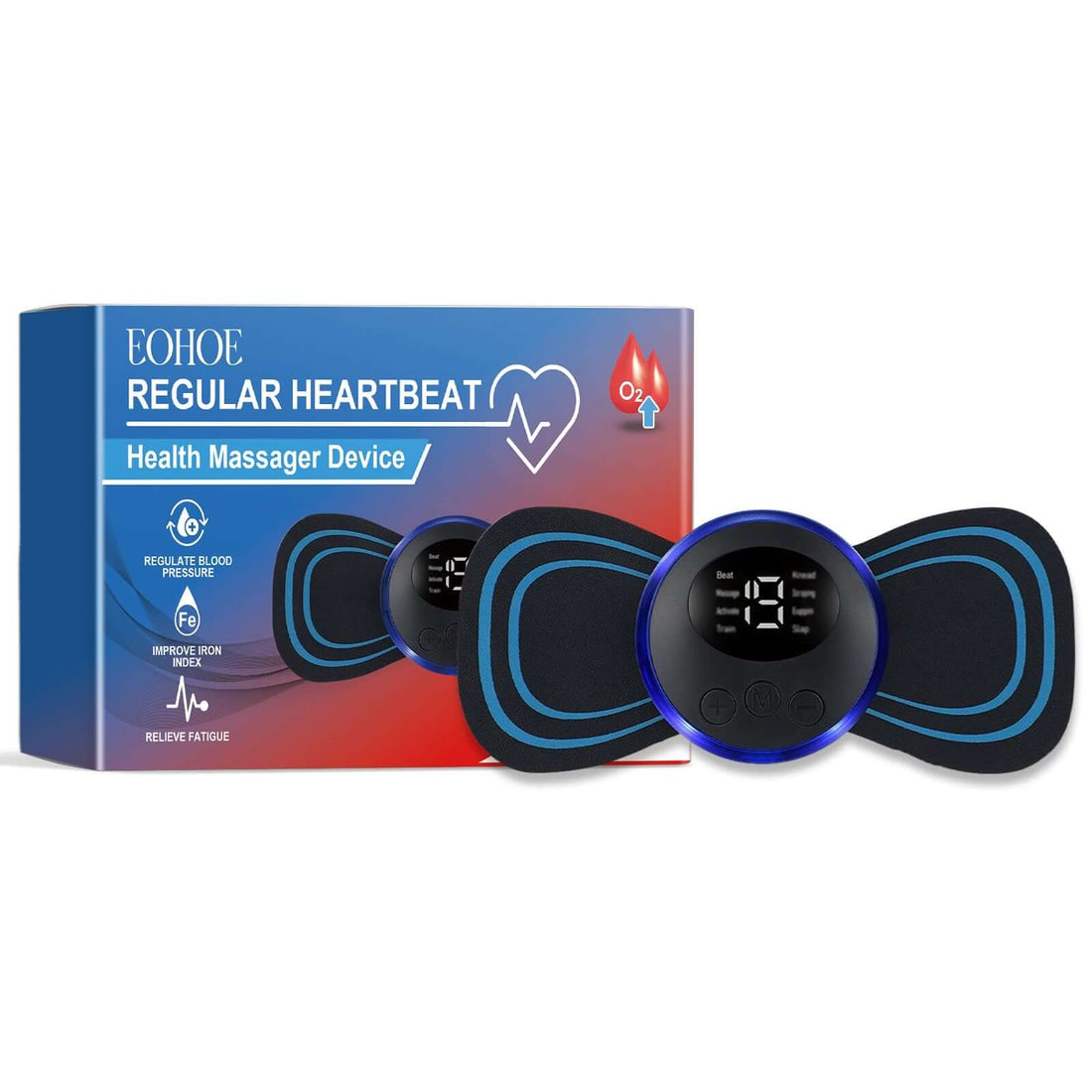 Chest Health Massage Device shown with packaging, a portable body care massager for relaxation and wellness.